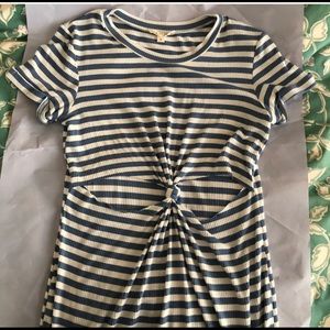 PAC SUN mid drift slit mini dress